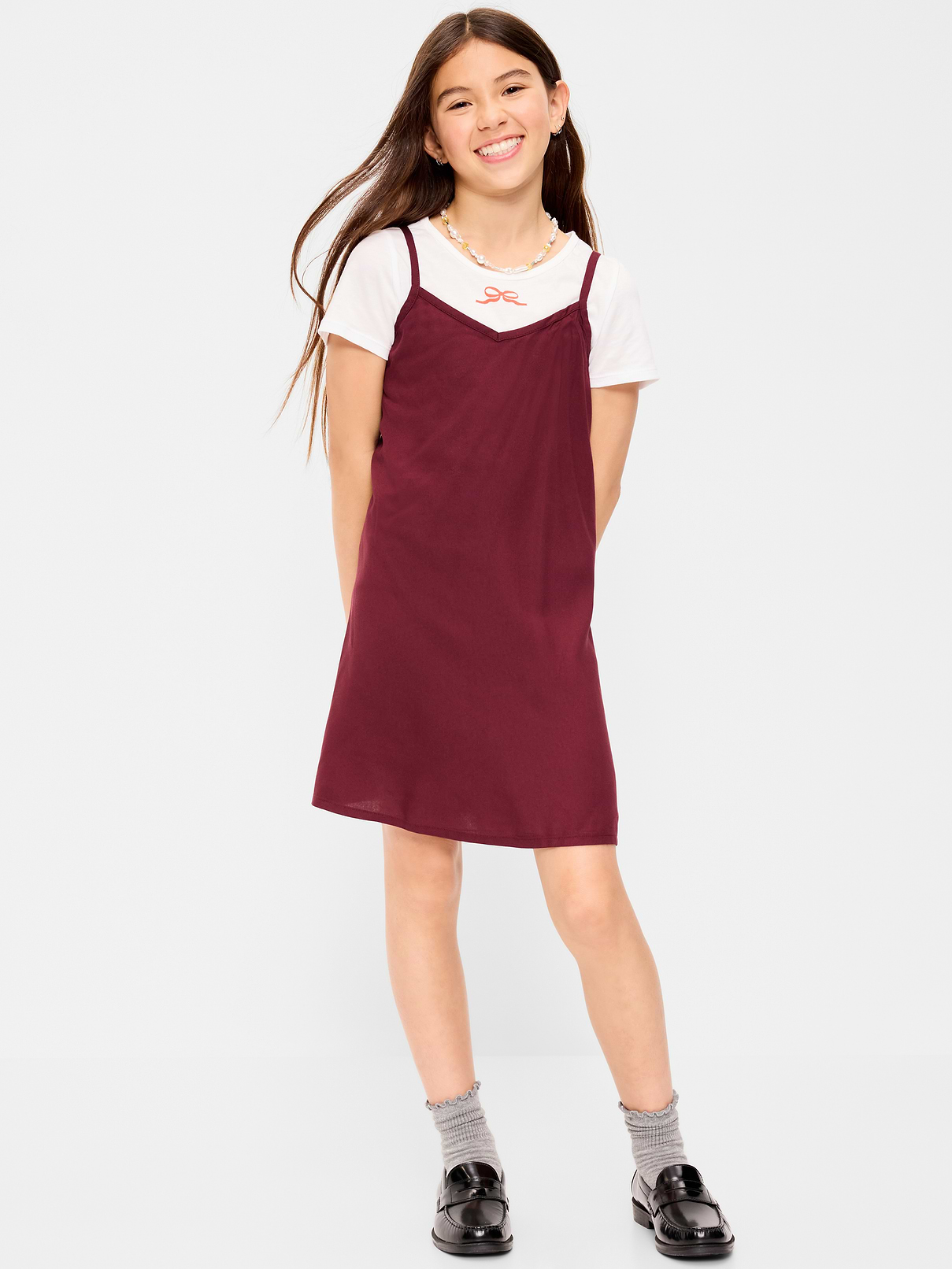 Image number 1 showing, Short-Sleeve Graphic T-Shirt and Dress Set for Girls