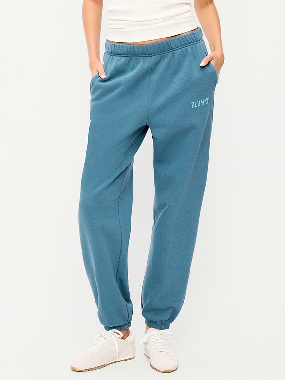 High-Waisted Cinched-Ankle Sweatpants