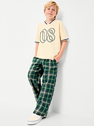 Image number 3 showing, Pull-On Baggy Plaid Flannel Pants for Boys