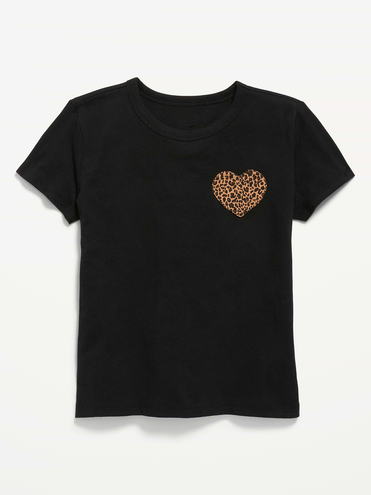 Image number 1 showing, Softest Short-Sleeve Heart-Pocket T-Shirt for Girls