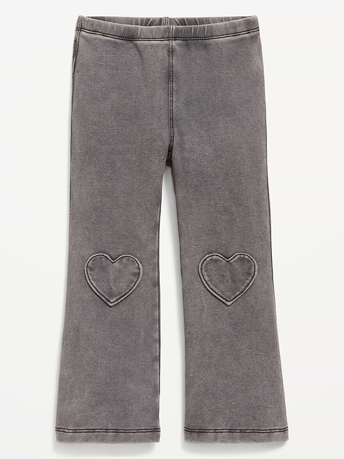 Faux Faux-Denim Flared Leggings for Toddler Girls on clearance at Old Navy — 30% off