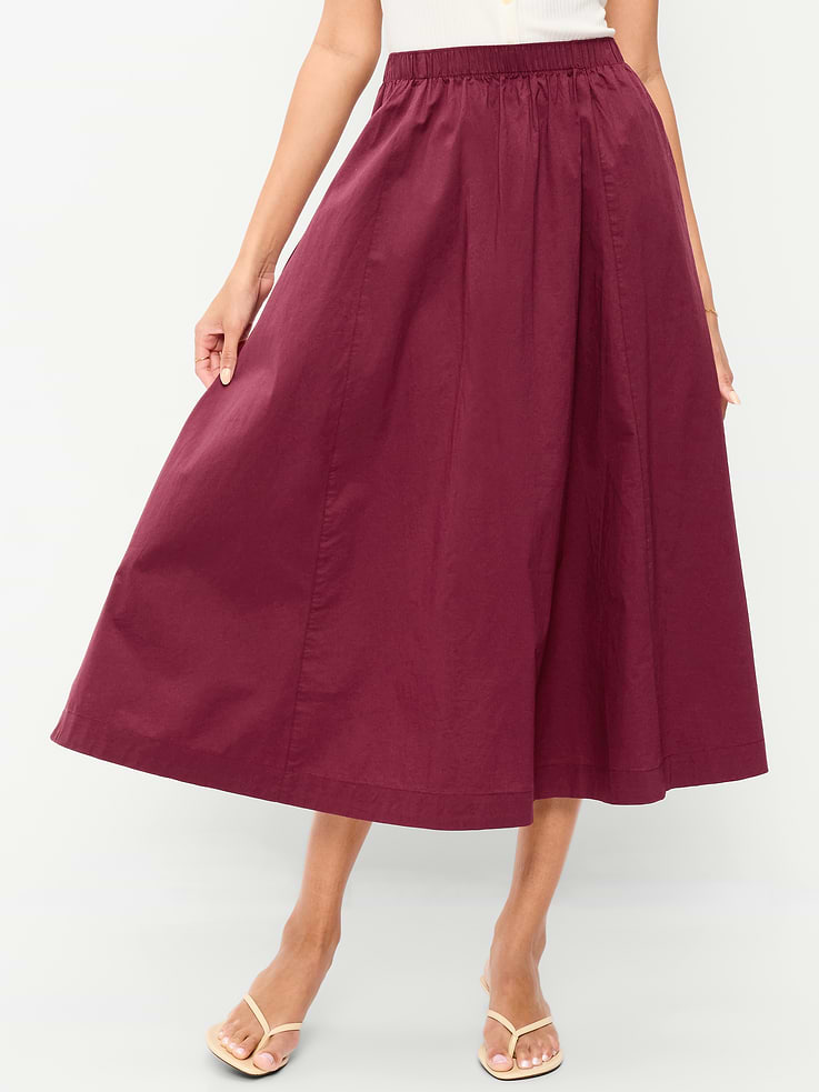 Image number 2 showing, Poplin Midi Skirt
