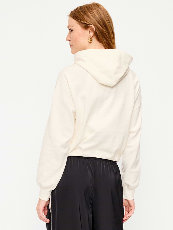 SoComfy Bubble-Hem Hoodie Sweatshirt
