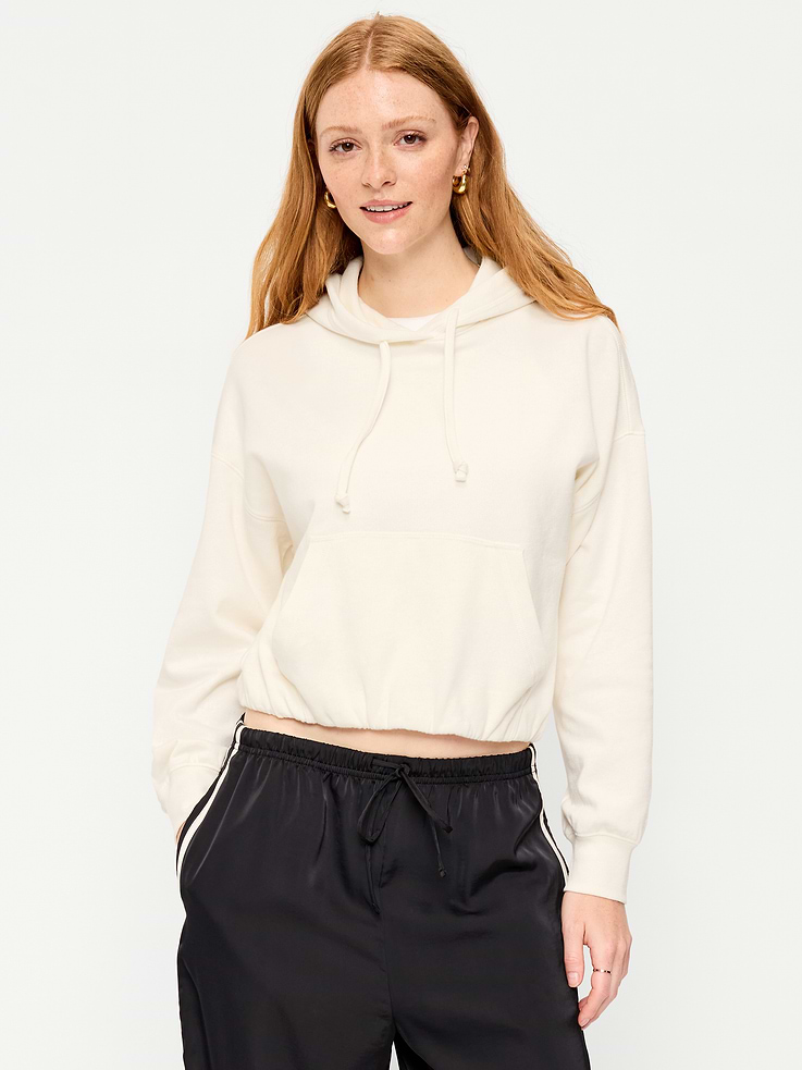 Image number 1 showing, SoComfy Bubble-Hem Hoodie Sweatshirt