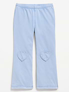 Image number 3 showing, Faux-Denim Flared Leggings for Toddler Girls