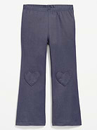 Image number 1 showing, Faux-Denim Flared Leggings for Toddler Girls
