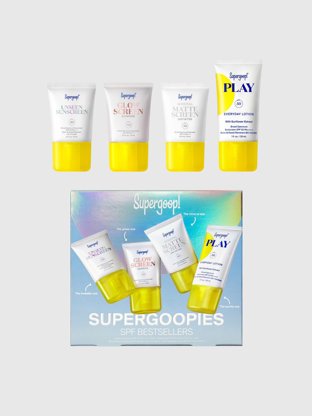 Image number 1 showing, Supergoop! Supergoopies SPF Best Sellers Kit