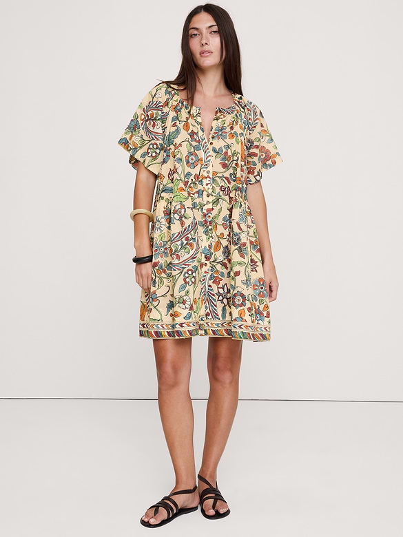 Button-Up Mini Dress