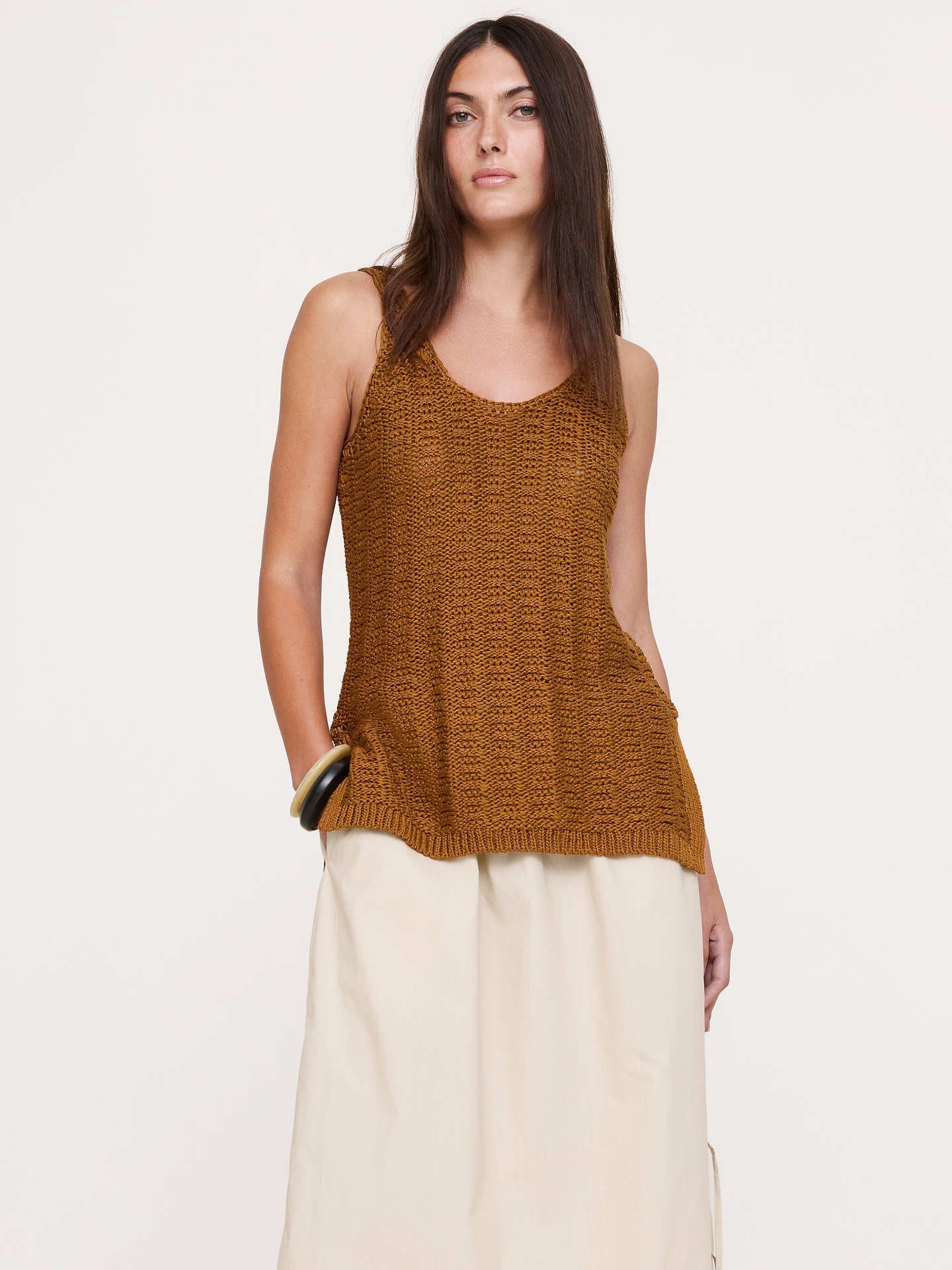 Image number 1 showing, Coastal Cotton Scoop-Neck Sweater Tunic