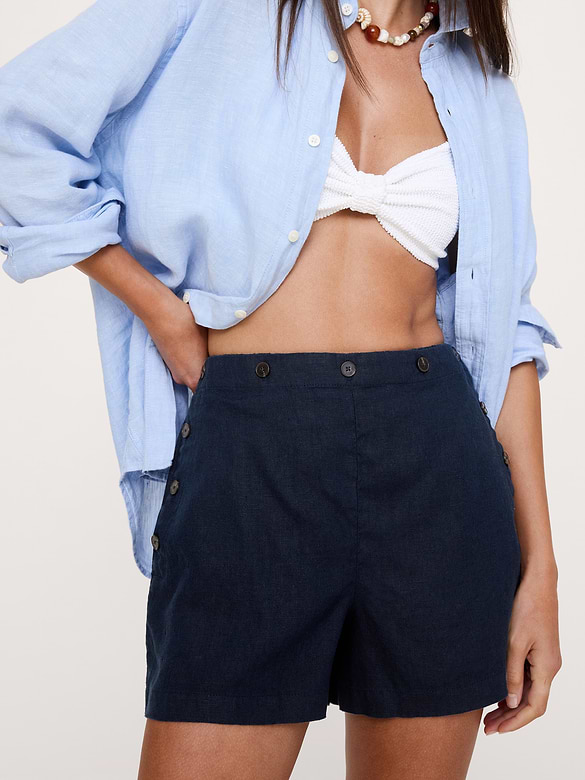 3.5" Linen Pull-On Sailor Short