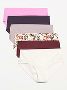 Image number 1 showing, Low-Rise No-Show Hipster Underwear 6-Pack