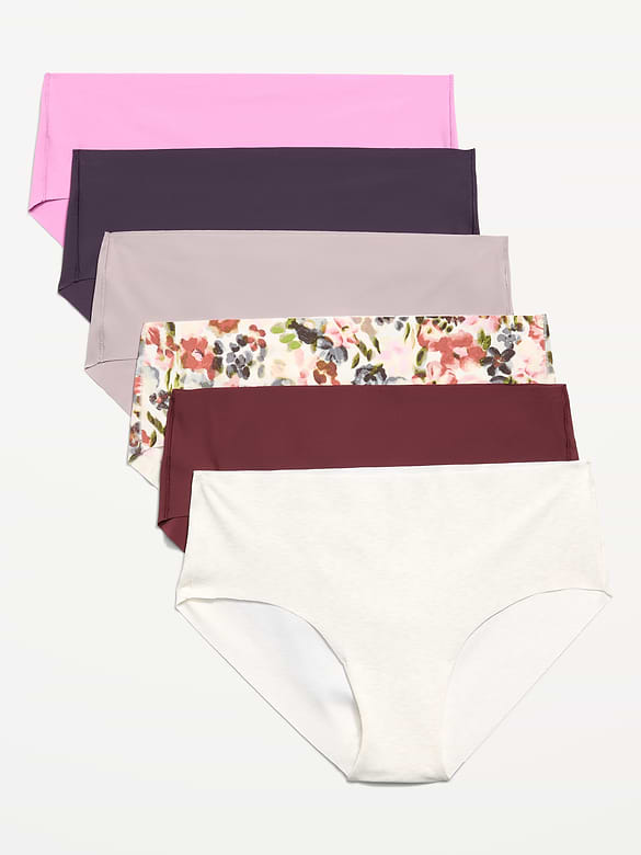 Low-Rise No-Show Hipster Underwear 6-Pack