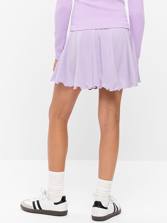 High-Waisted StudioSmooth Ruffled Skort for Girls
