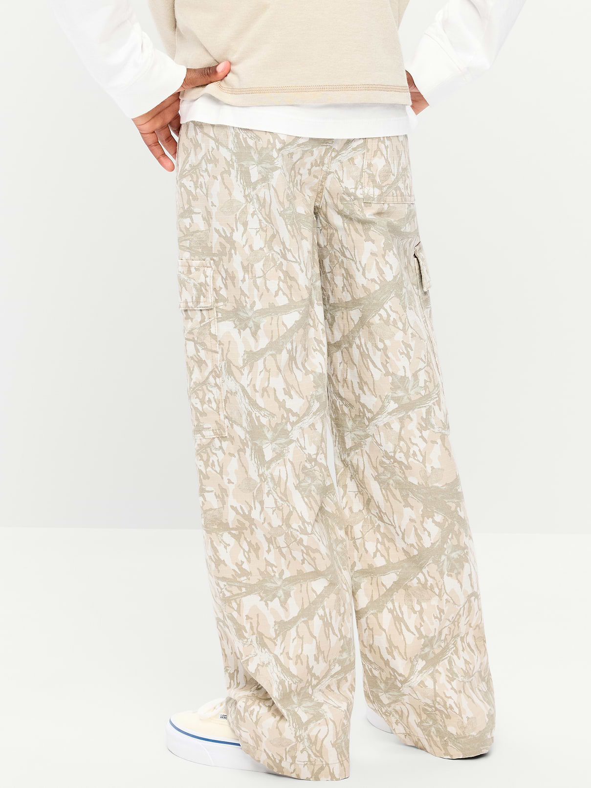 Image number 2 showing, Baggy Cargo Ripstop Pants for Boys
