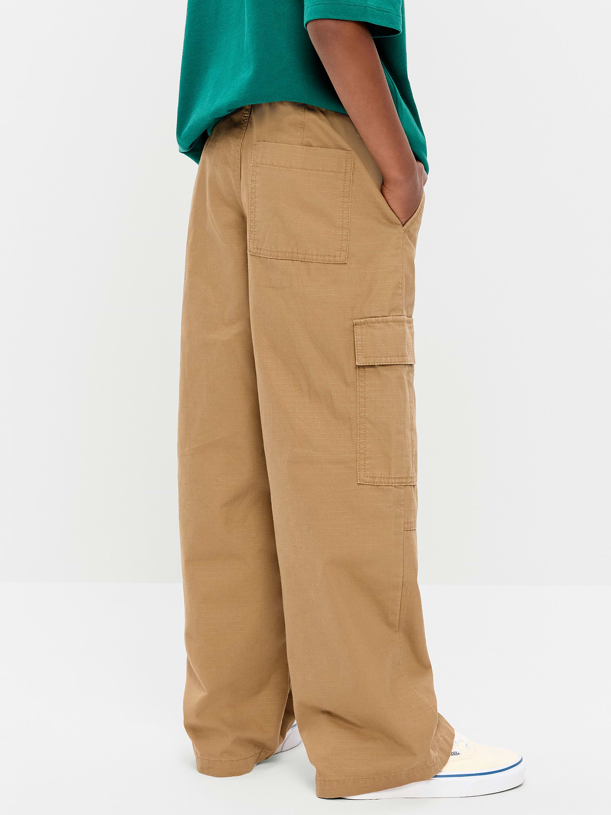 Image number 2 showing, Baggy Cargo Ripstop Pants for Boys