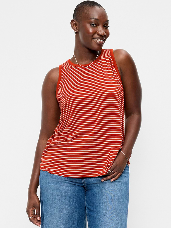 Luxe High-Neck Tank Top