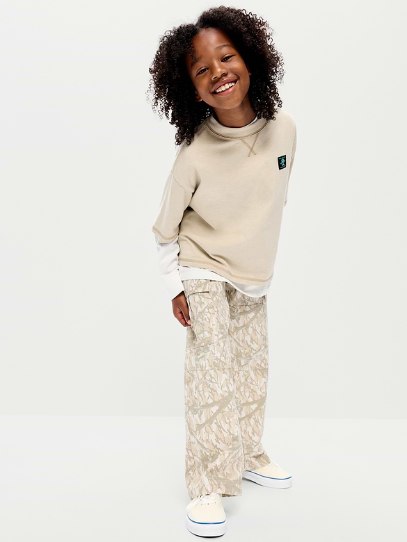 Baggy Cargo Ripstop Pants for Boys
