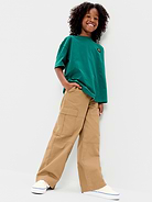 Image number 3 showing, Baggy Cargo Ripstop Pants for Boys