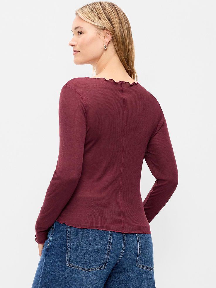Image number 6 showing, Lettuce-Edge Tissue T-Shirt