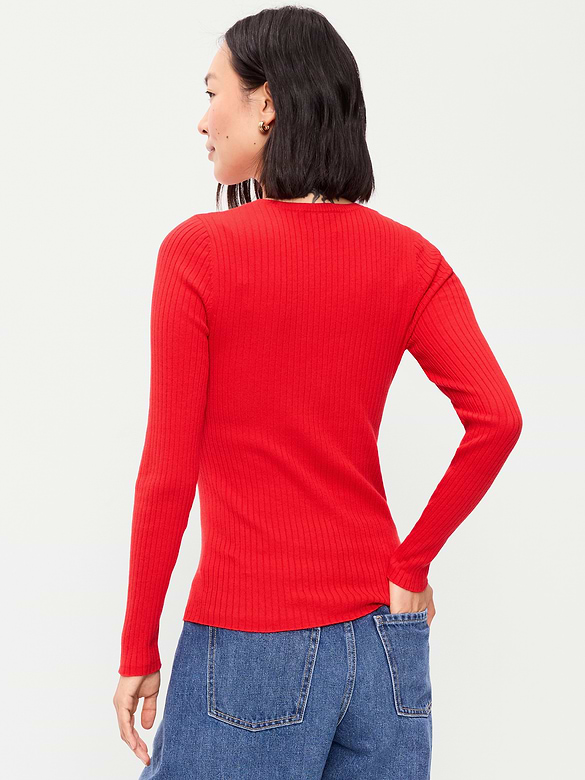 SoSoft Lite Crew-Neck Long-Sleeve Ribbed Top