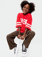 Image number 3 showing, Pull-On Baggy Plaid Flannel Pants for Boys