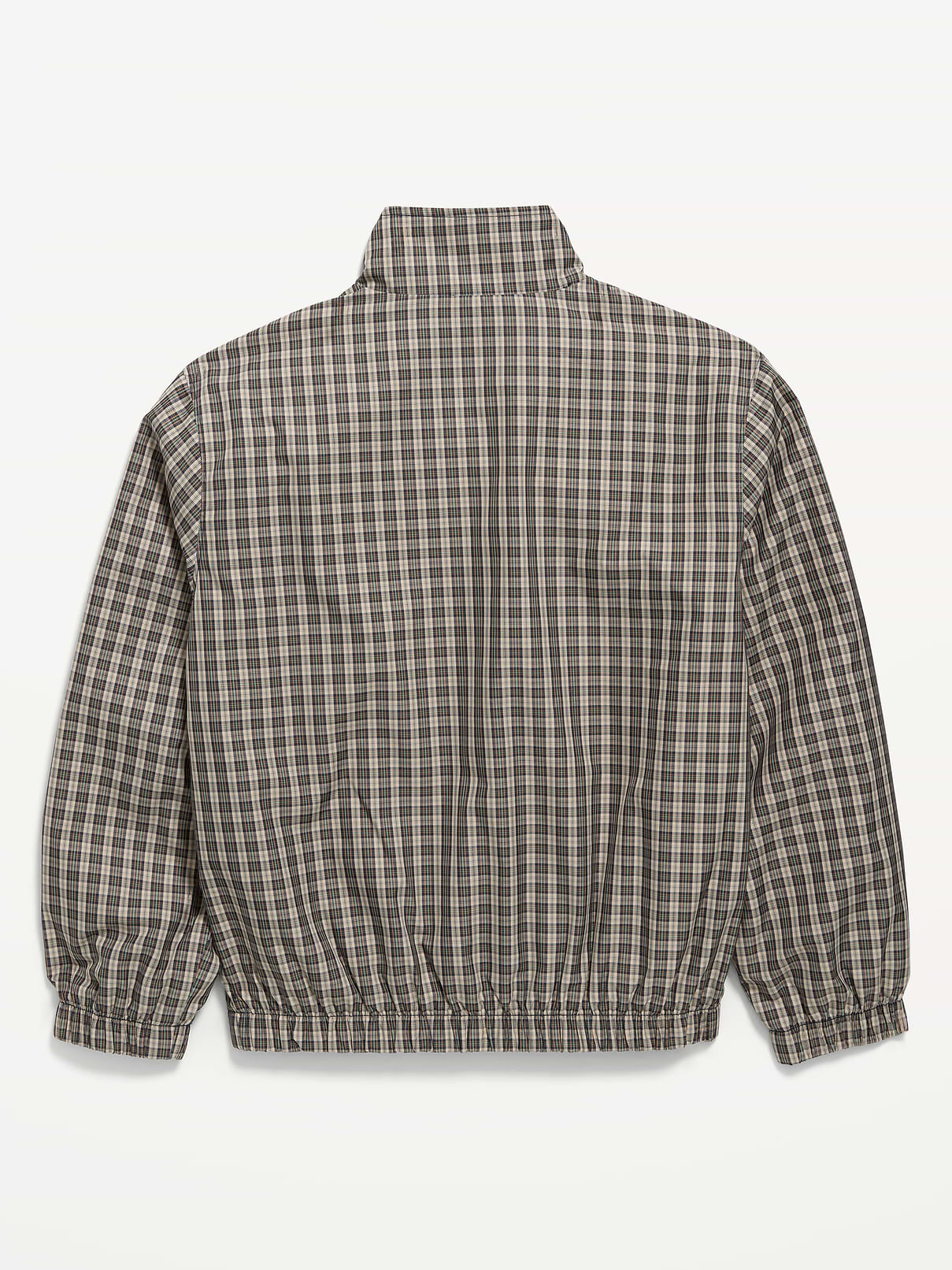 Image number 2 showing, Water-Resistant Plaid Full-Zip Windbreaker for Boys