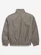 Image number 2 showing, Water-Resistant Plaid Full-Zip Windbreaker for Boys