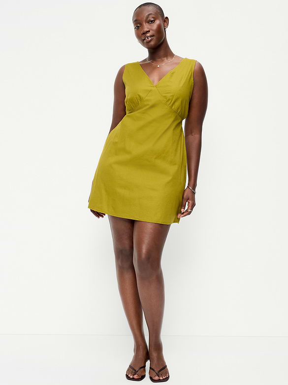 Sleeveless A-Line Mini Dress