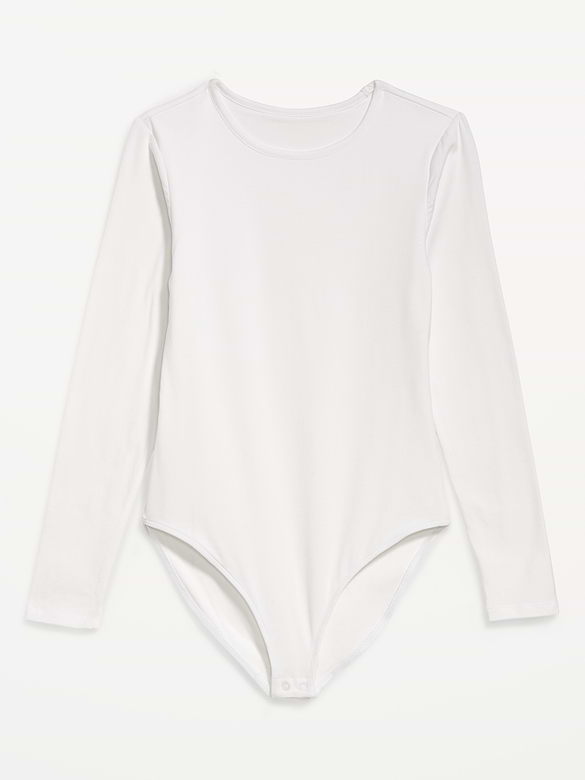 Long-Sleeve Crew-Neck Bodysuit