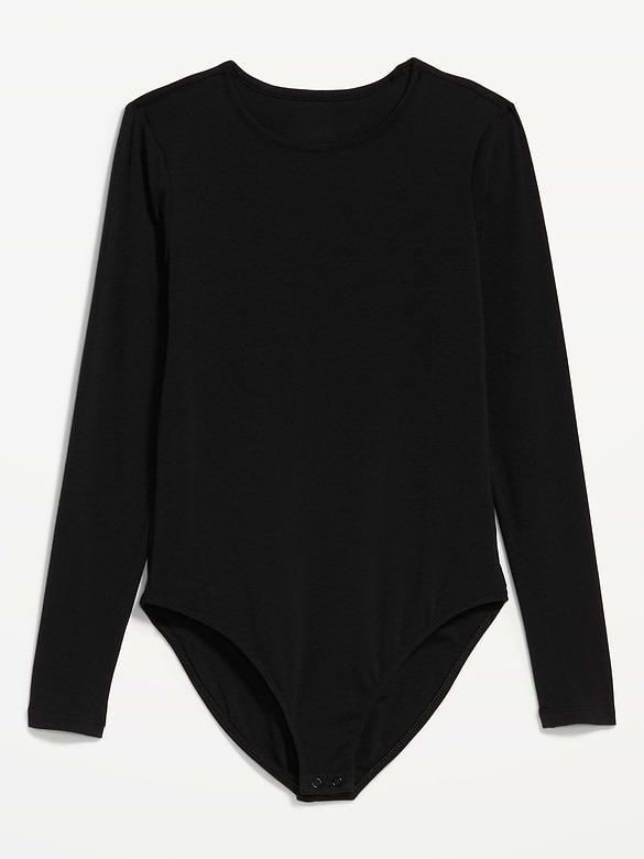 Long-Sleeve Crew-Neck Bodysuit