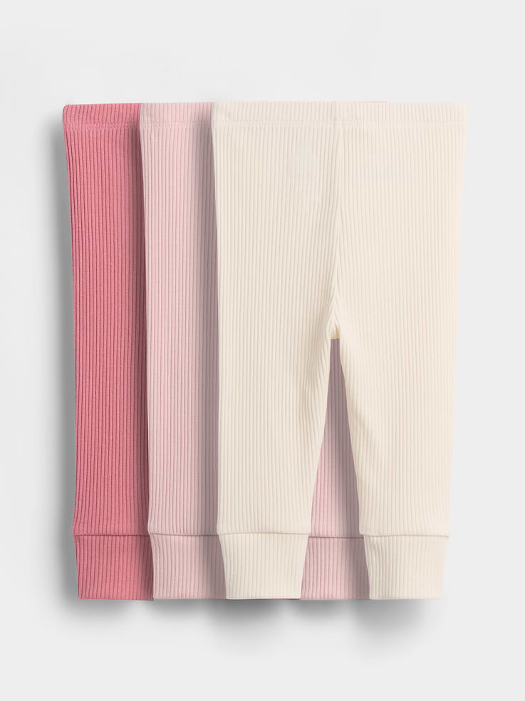 Image number 2 showing, Baby First Favorites TinyRib Pants (3-Pack)