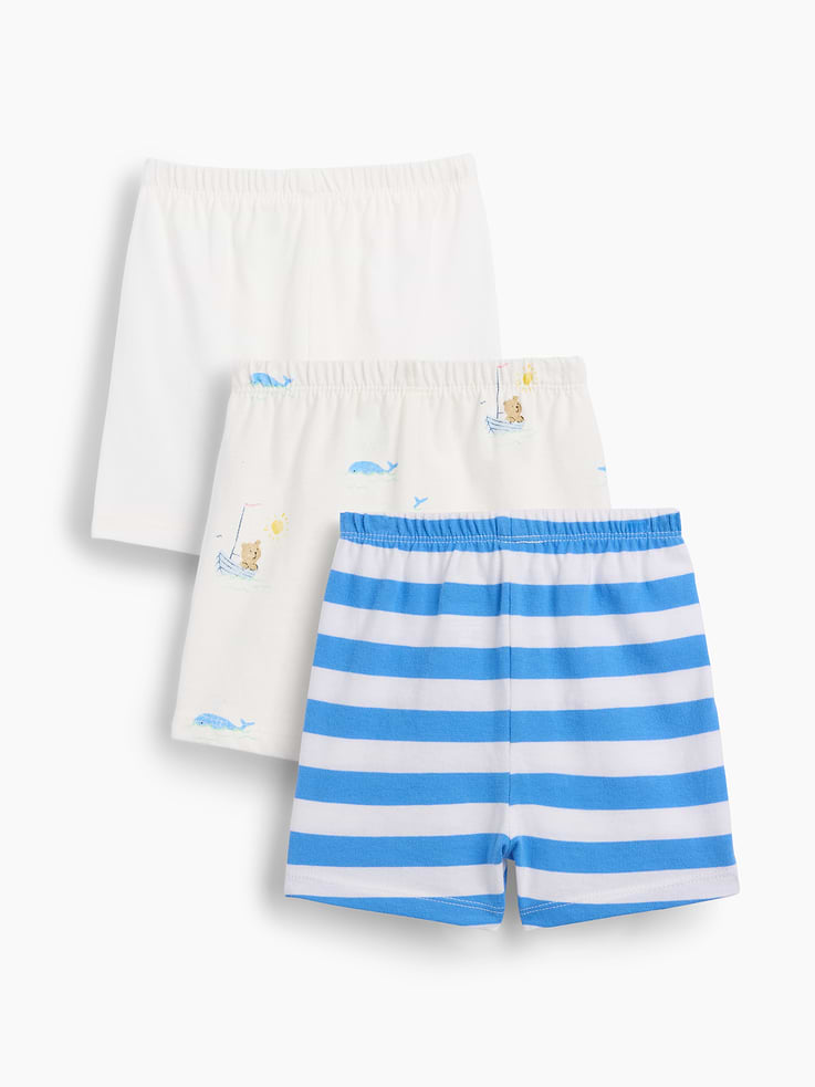 Image number 2 showing, Baby First Favorites Organic Cotton Pull-On Shorts (3-Pack)