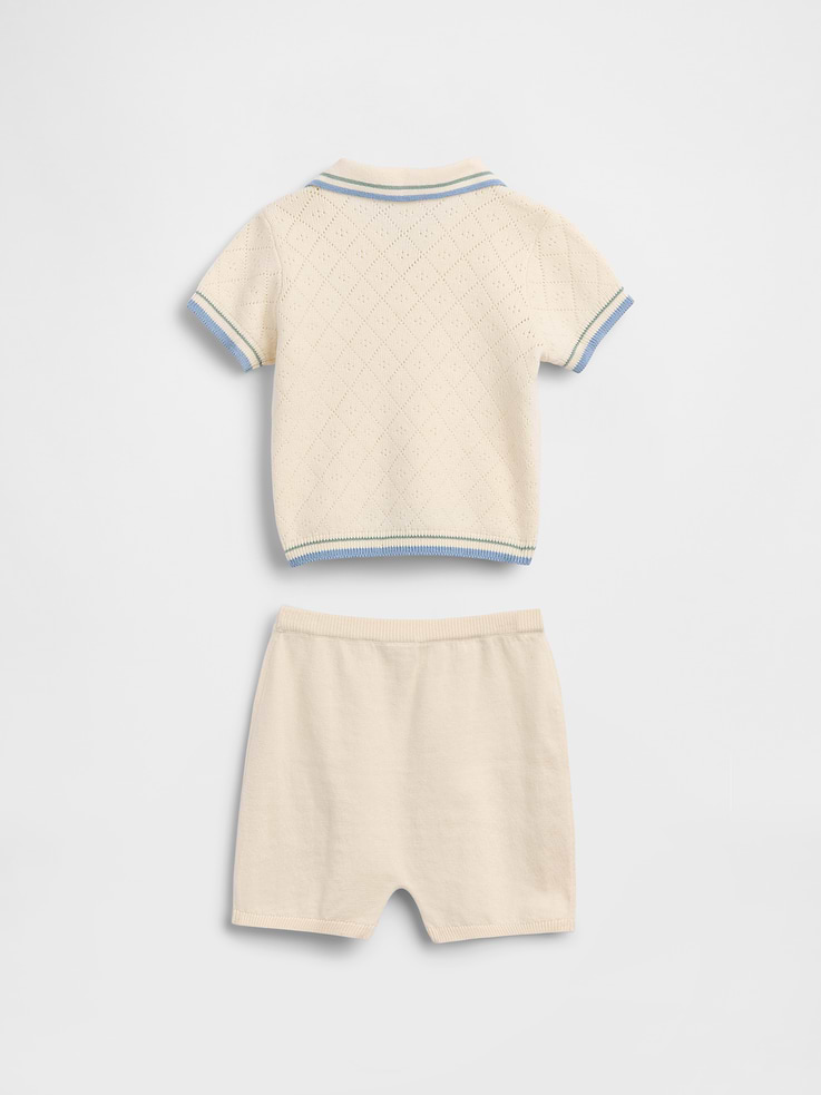 Image number 2 showing, Baby Sweater Polo Outfit Set