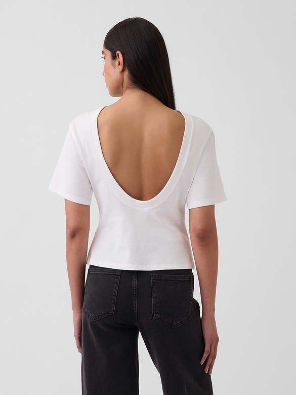 GapStudio Scoop-Back Pocket T-Shirt