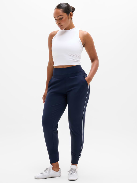 Venice High Rise Track Stripe Jogger
