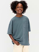 Image number 1 showing, Oversized Short-Sleeve Pocket T-Shirt for Boys