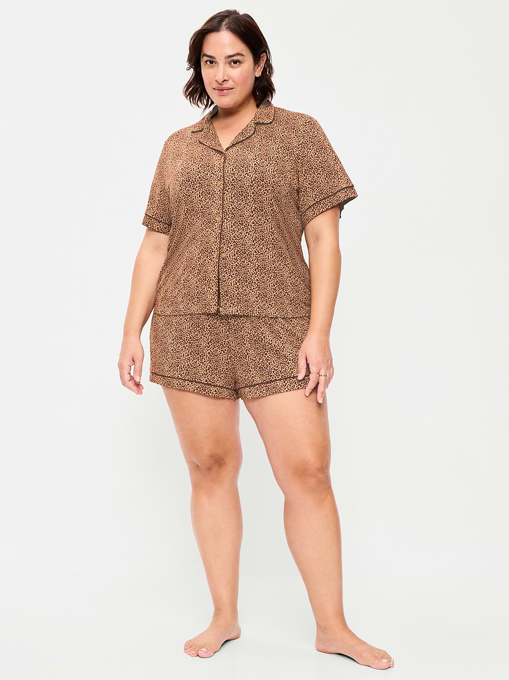 Image number 6 showing, Sunday Sleep Knit Jersey Short Set