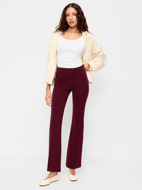 High-Waisted Fashion Flare Leggings