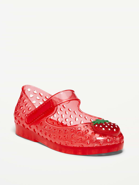Fruity Scented Jelly Mary-Jane Flats for Toddler Girls