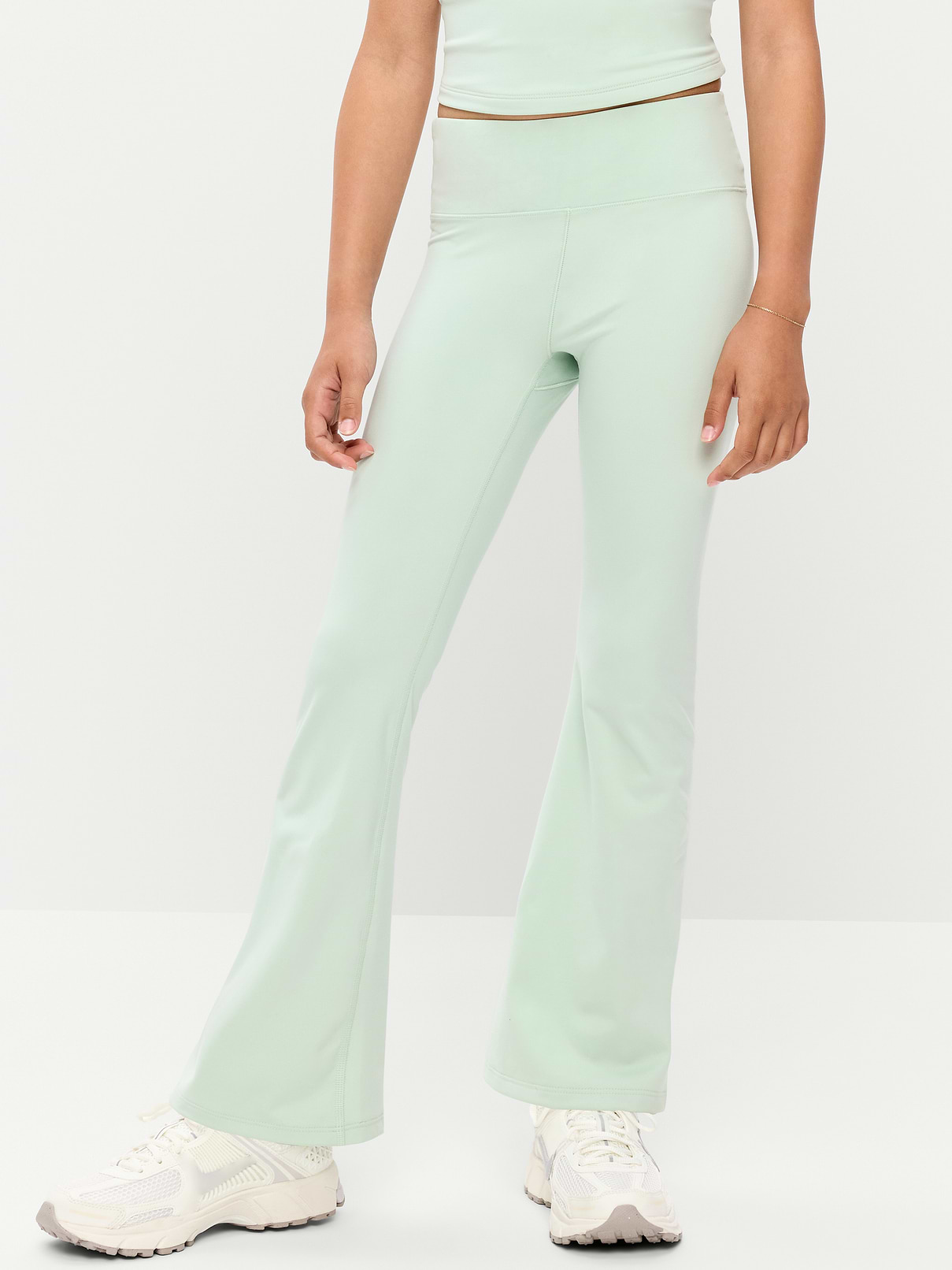 Image number 1 showing, High-Waisted StudioSmooth Flared Leggings for Girls