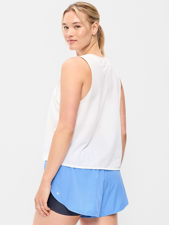 Mesh Muscle Tank Top