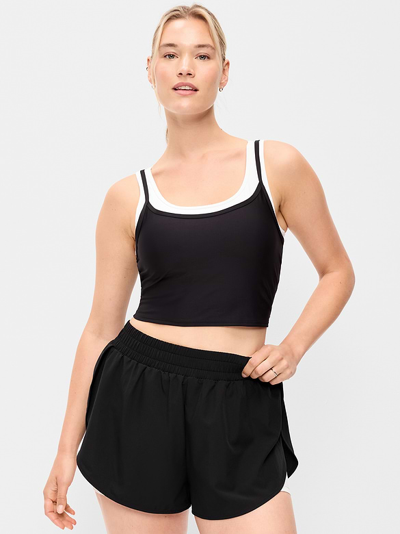 PowerSoft Layered Longline Bra
