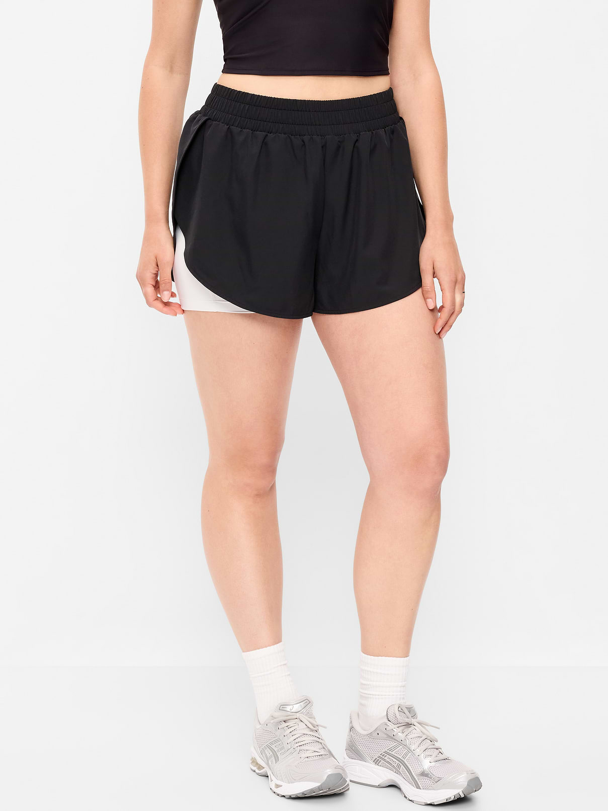 Image 4 of 7, High-Waisted StretchTech 2-In-1 Run Shorts