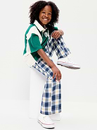 Image number 3 showing, Pull-On Baggy Plaid Flannel Pants for Boys