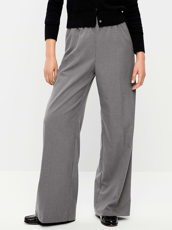 High-Waisted Wide-Leg Trouser