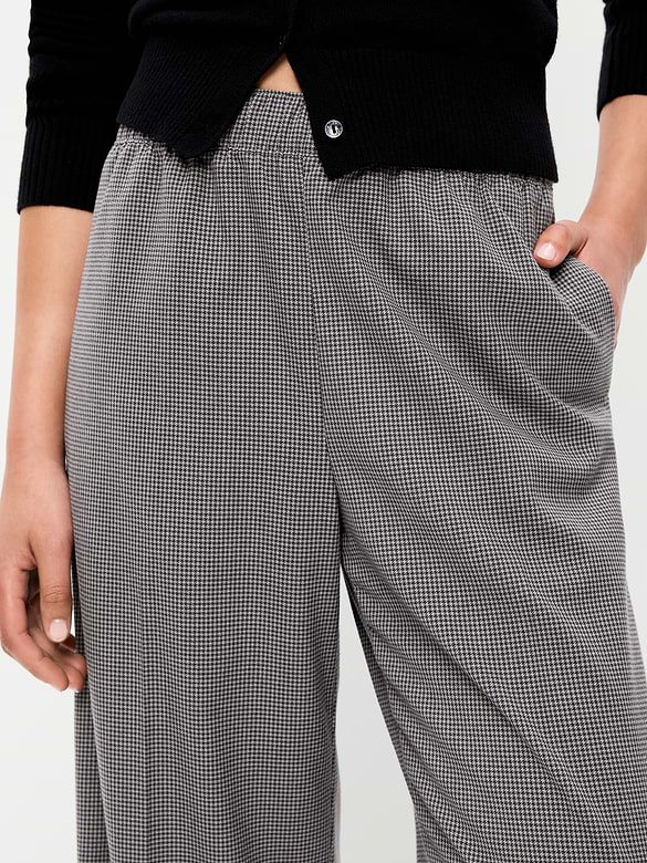 High-Waisted Wide-Leg Trouser