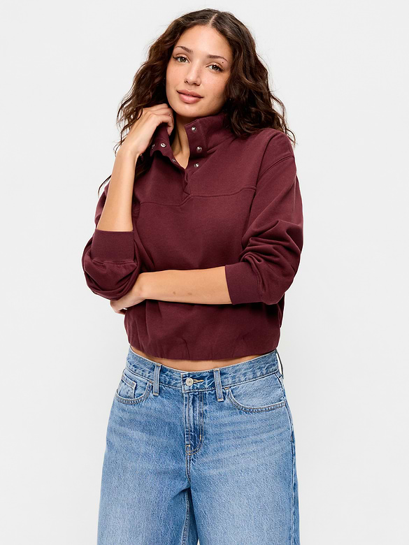 SoComfy Funnel-Neck Sweatshirt