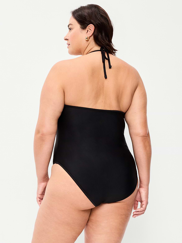 V-Neck Halter Swimsuit