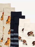 L'image numéro 2 présente Chaussettes à motif de fantaisie pour homme (paquet de 3 paires)