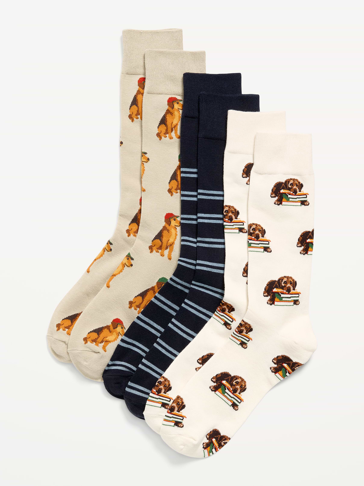 L'image numéro 1 présente Chaussettes à motif de fantaisie pour homme (paquet de 3 paires)